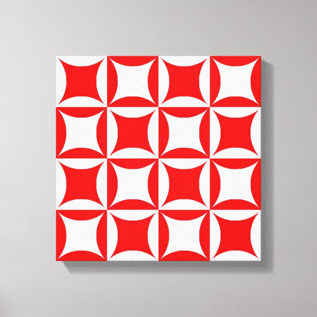 Robbing Peter to Pay Paul Red Pattern Leinwanddruck (Vorderseite)