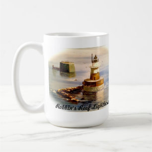 Robbins Riff-Leuchtturm-(und Leuchtturm-Gedicht) Kaffeetasse