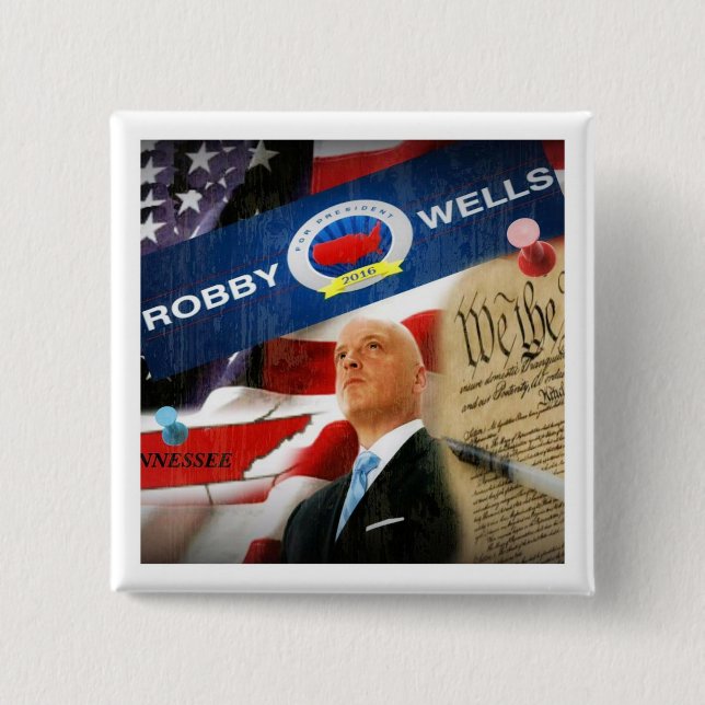 Robby Brunnen für Präsidenten 2016 Button (Vorderseite)