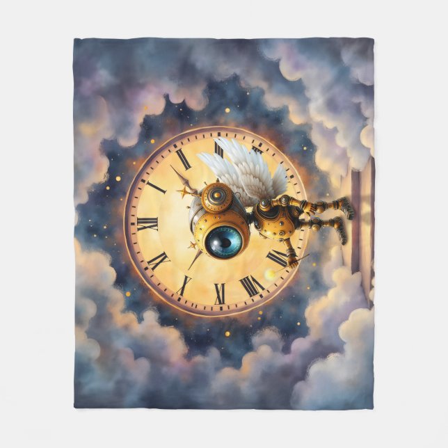 Robby der geflügelte Zeitwächter – Wings of Time S Fleecedecke (Vorderseite)