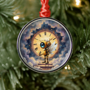 Robby der geflügelte Zeitwächter – Wings of Time S Ornament Aus Metall