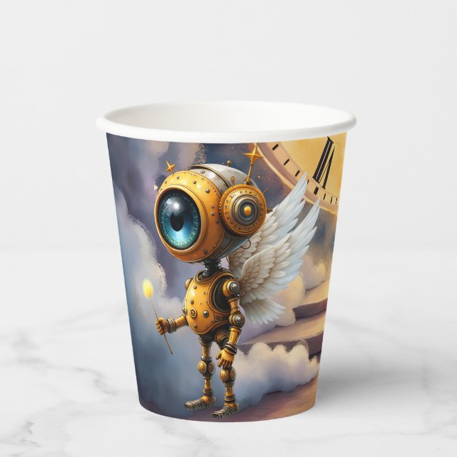 Robby der geflügelte Zeitwächter – Wings of Time S Pappbecher (Vorderseite)