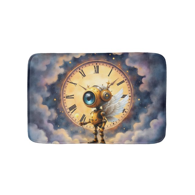 Robby the Winged Timekeeper – Wings of Time Series Badematte (Vorderseite)