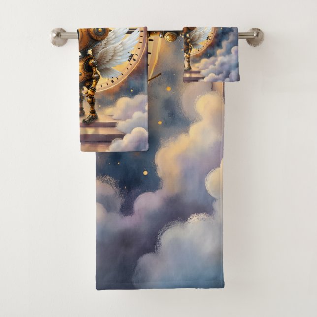 Robby the Winged Timekeeper – Wings of Time Series Badhandtuch Set (Insitu)