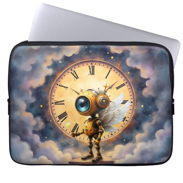Robby the Winged Timekeeper – Wings of Time Series Laptopschutzhülle (Vorderseite)