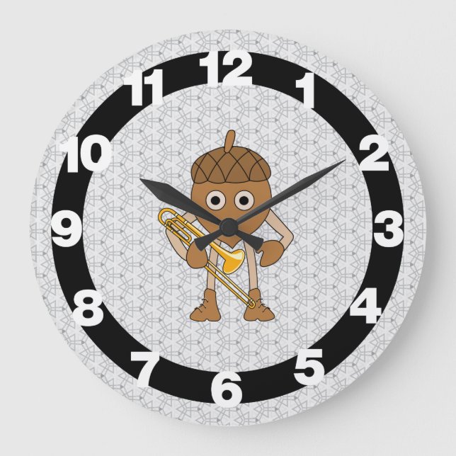 Röbchenmantel Große Wanduhr (Vorderseite)