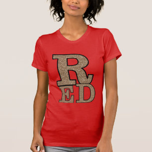 Robe alternative rouge de T-shirt de l'habillement