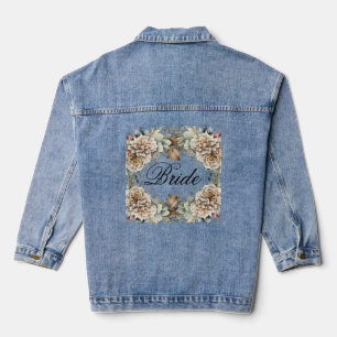 Robe de mariée à motif floral aquarelle moderne