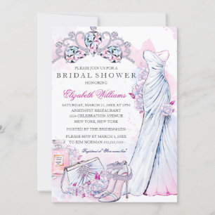 Robe de mariée florale en cristal Invitation à la
