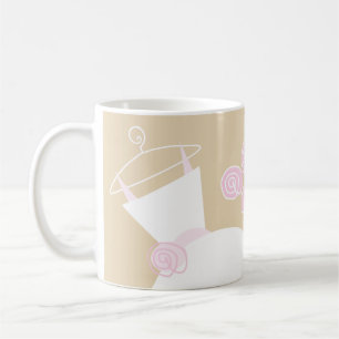 Robe de mariée rose beige 'Brunch de mariage' mug