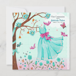 Robe de première communion | Invitations Fille
