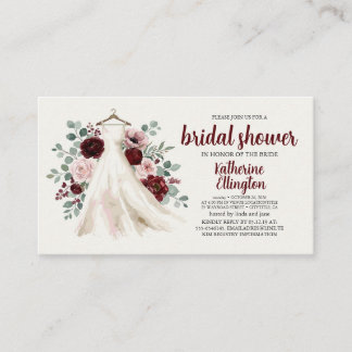 Robe Florale Rose Rouge Bourgogne Invitation Récep