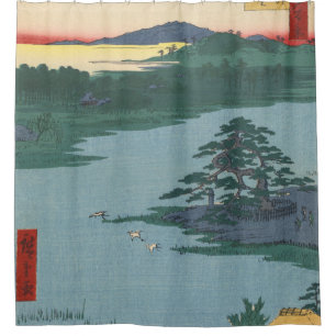 Robe-Hanging Pine Senzoku Teich Japanische Kunst Duschvorhang