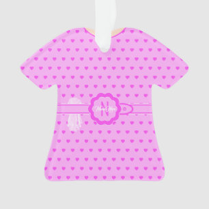 Robe Lilac Coeurs Roses Figurine TShirt