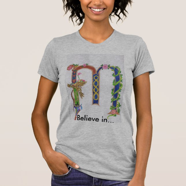 Robe lumineuse de T-shirt de "M" (Devant)