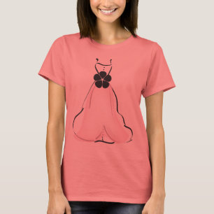 Robe mariage avec T-shirt rose