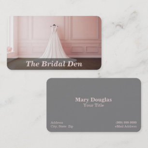 Robe mariage / Carte de visite de la boutique nupt