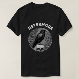 Roben auf dem Schädel mit Rose nie mehr T-Shirt