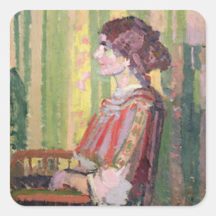 Robert Bevan, c.1913 (Öl auf Leinwand) Quadratischer Aufkleber