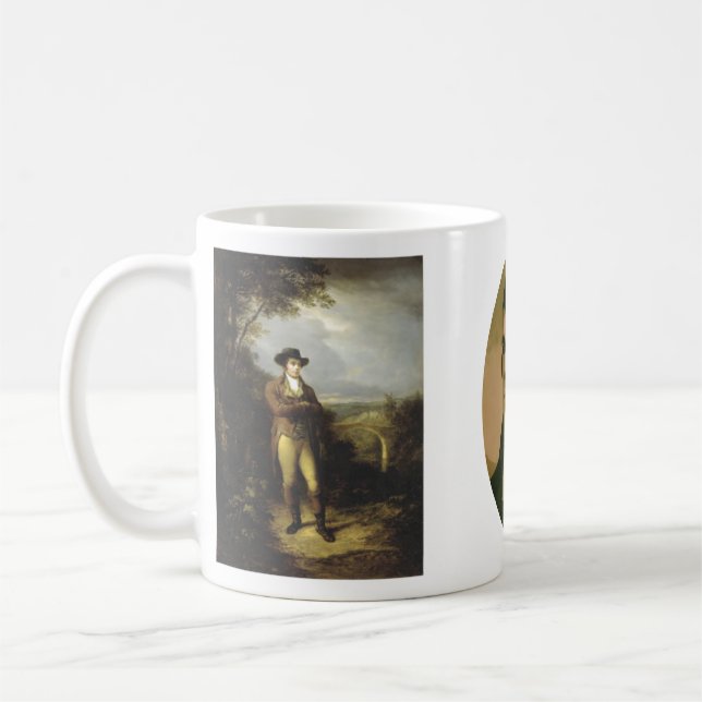 Robert brennt Geschenk-Tasse Kaffeetasse (Links)