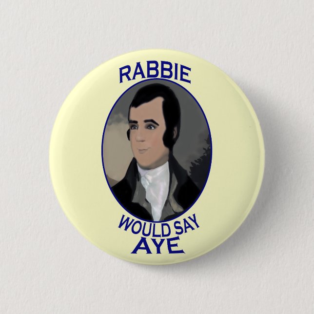 Robert brennt schottisches button (Vorderseite)