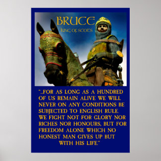 Robert bruce König von Schotten Poster