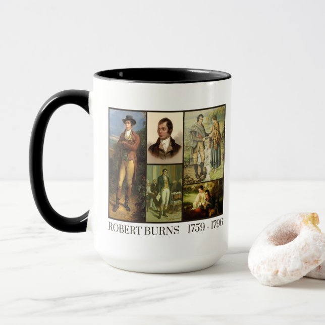 Robert Burns 1759 - 1796 Tasse (Mit Donut)