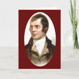 Robert Burns Auld Lang Carte de Nouvel An Syne