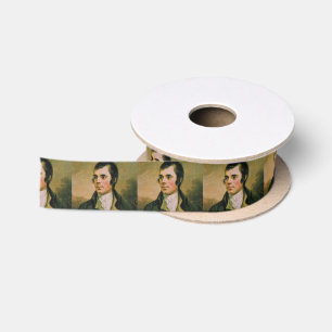 Robert Burns, die Nacht des Brandes feiernd Satinband