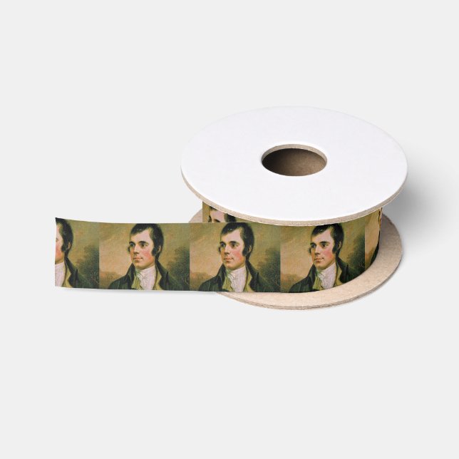 Robert Burns, die Nacht des Brandes feiernd Satinband (Spule)