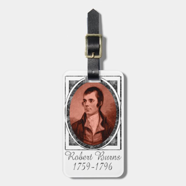 Robert Burns Gepäckanhänger (Vorderseite vertikal)