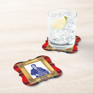 Robert Burns Royal Stewart Kariert Jan 25 Cocktail Untersetzer