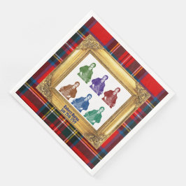 Robert Burns Royal Stewart Plaid 25. Januar Multi Serviette