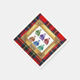Robert Burns Royal Stewart Plaid 25. Januar Multi Serviette