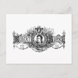 Robert Burns Schottischer Dichter und Texter, Scho Postkarte