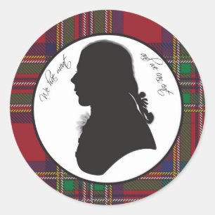 Robert Burns Silhouette Aufkleber