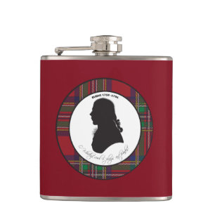 Robert Burns Silhouette Flask Flachmann