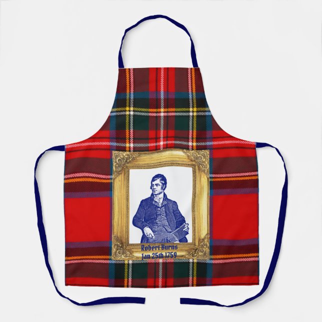Robert Burns Supper Royal Stewart Kariert 25. Janu Schürze (Vorderseite)