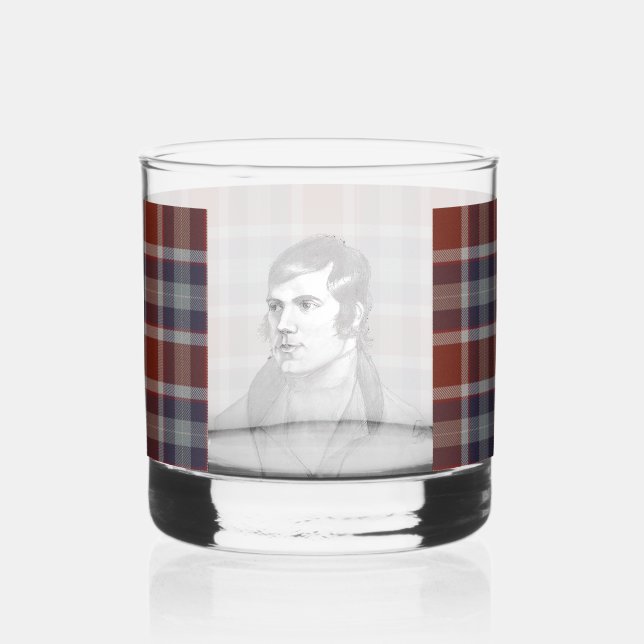 Robert Burns Tartan Whisky Glass Whiskyglas (Vorderseite)