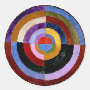 Robert Delaunay abstrakt Art Runder Aufkleber
