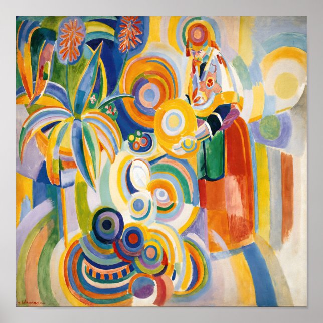 Robert Delaunay - Portugiesische Frau Poster (Vorne)