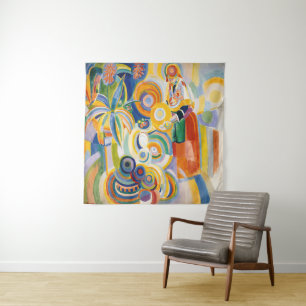 Robert Delaunay - Portugiesische Frau Wandteppich