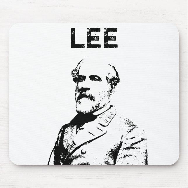 Robert E. Lee -- Schwarzweiss Mousepad (Vorne)