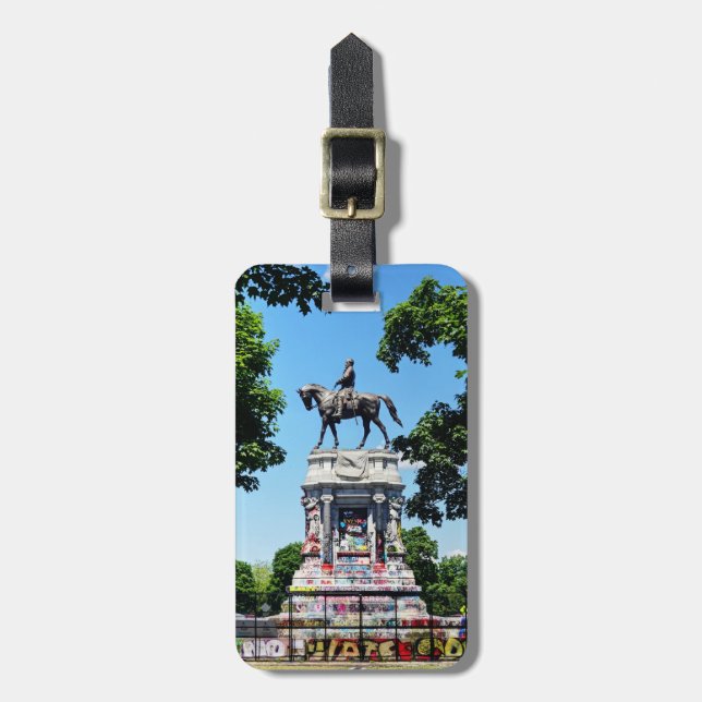 Robert E. Lee Statue Gepäckanhänger (Vorderseite vertikal)
