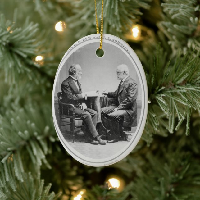 Robert E. Lee und Joseph E. Johnston Keramik Ornament (Baum)