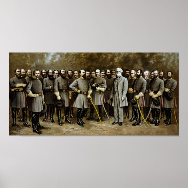 Robert E. Lee und seine konföderalen Generäle Poster (Vorne)