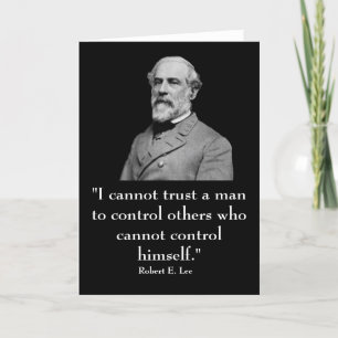 Robert E. Lee und Zitat Karte
