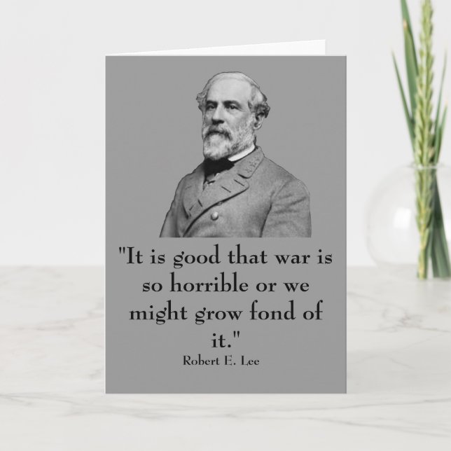 Robert E. Lee und Zitat Karte (Vorderseite)