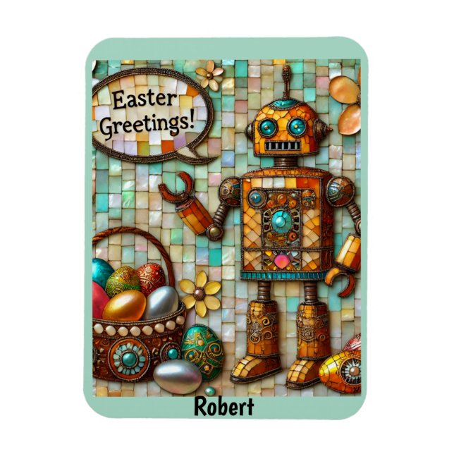 ROBERT ~ EASTER GREETINGS ~ MAGNET (Vertikal)