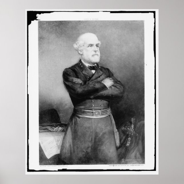 Robert Edward Lee Fotograf von John Adams Elder Poster (Vorne)